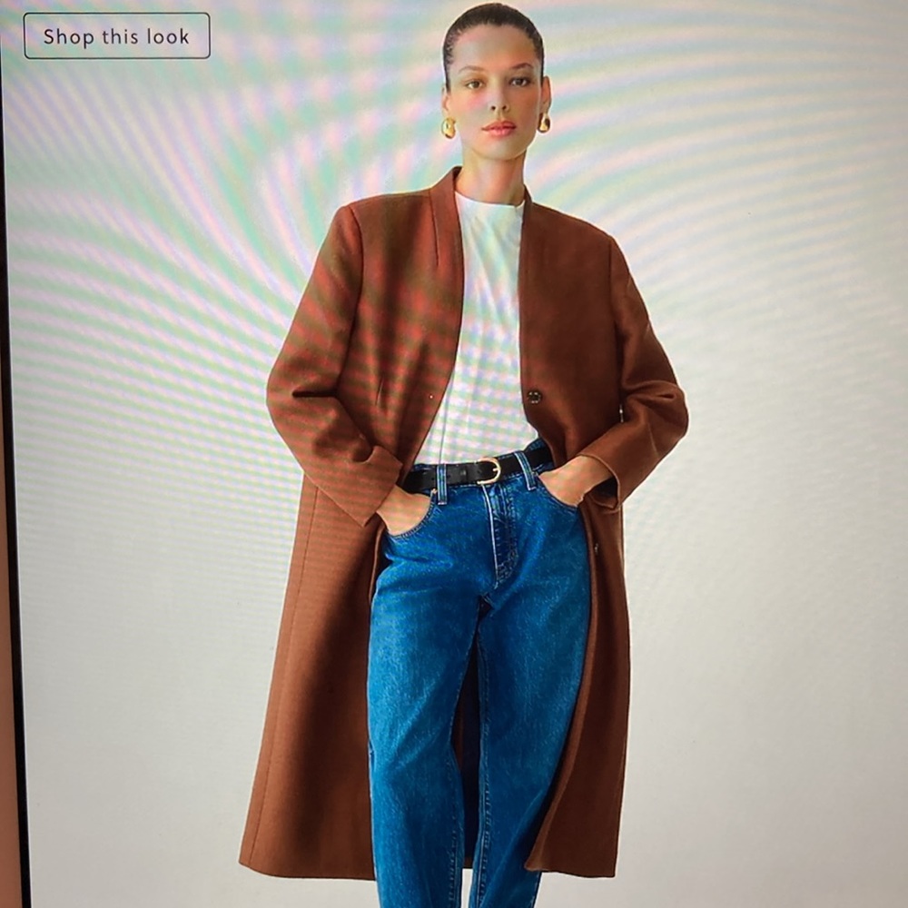 New J.Crew Palais topcoat in Italian melton wool blend